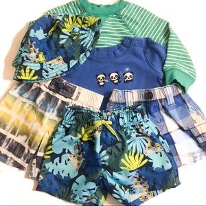 Boys Gymboree beach set 6 pieces swimwear 3 months